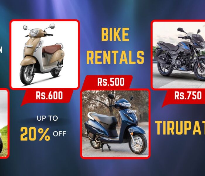 Self Drive Bike Rentals in Tirupati