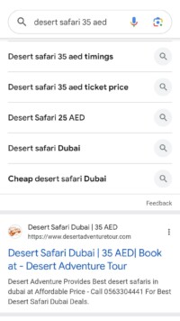 Desert Safari 35 AED