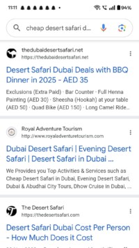 Cheap Desert Safari